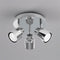 Three Spotlight Bathroom Ceiling Plate, Chrome
